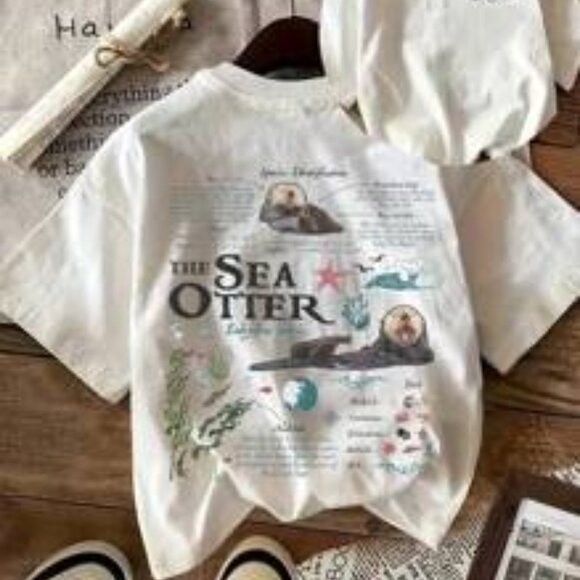 Fun Sea Otter - themed T - shirt: Encountering Natural Cuteness - Picture 1 of 5